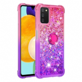 Cover Samsung Galaxy A03s Glitter Ring-bracket