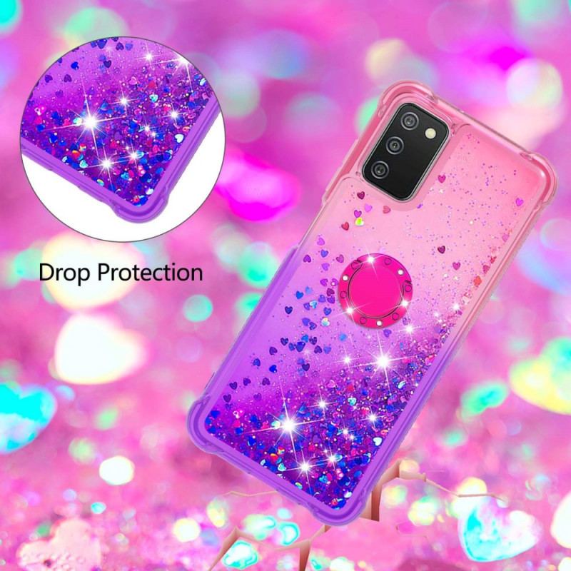 Cover Samsung Galaxy A03s Glitter Ring-bracket