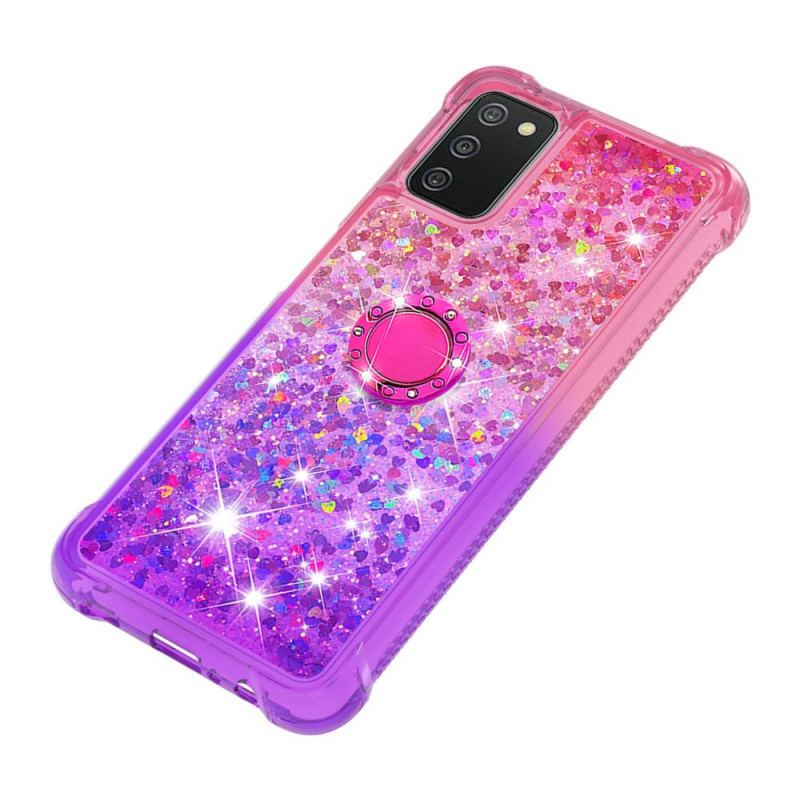 Cover Samsung Galaxy A03s Glitter Ring-bracket