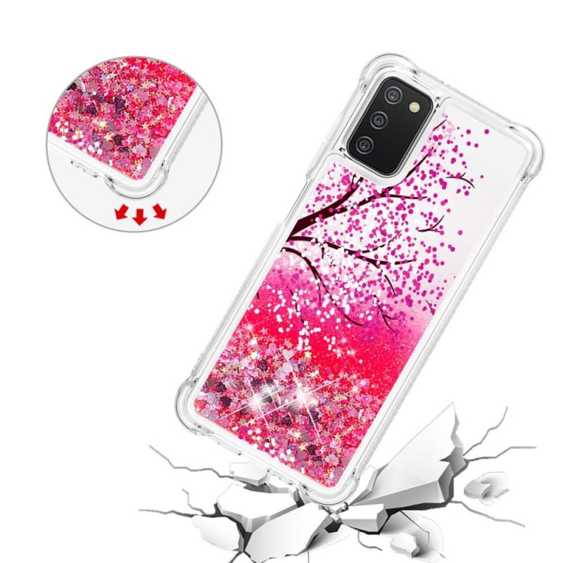 Cover Samsung Galaxy A03s Glitter Træ