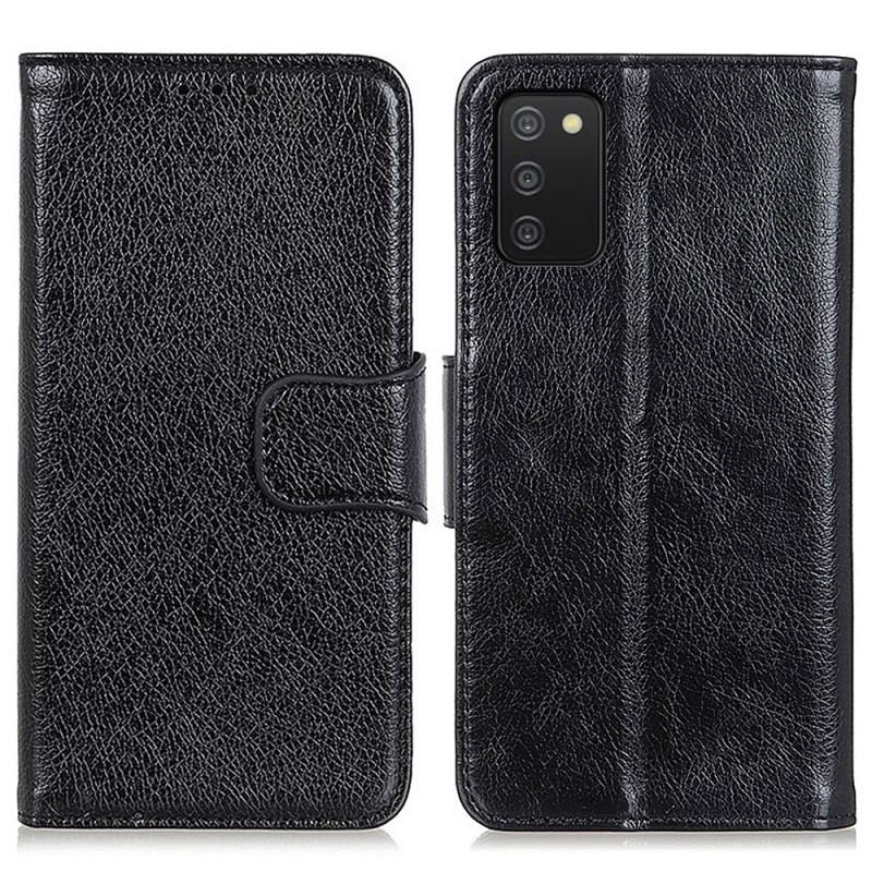 Flip Cover Samsung Galaxy A03s Split Nappa Læder