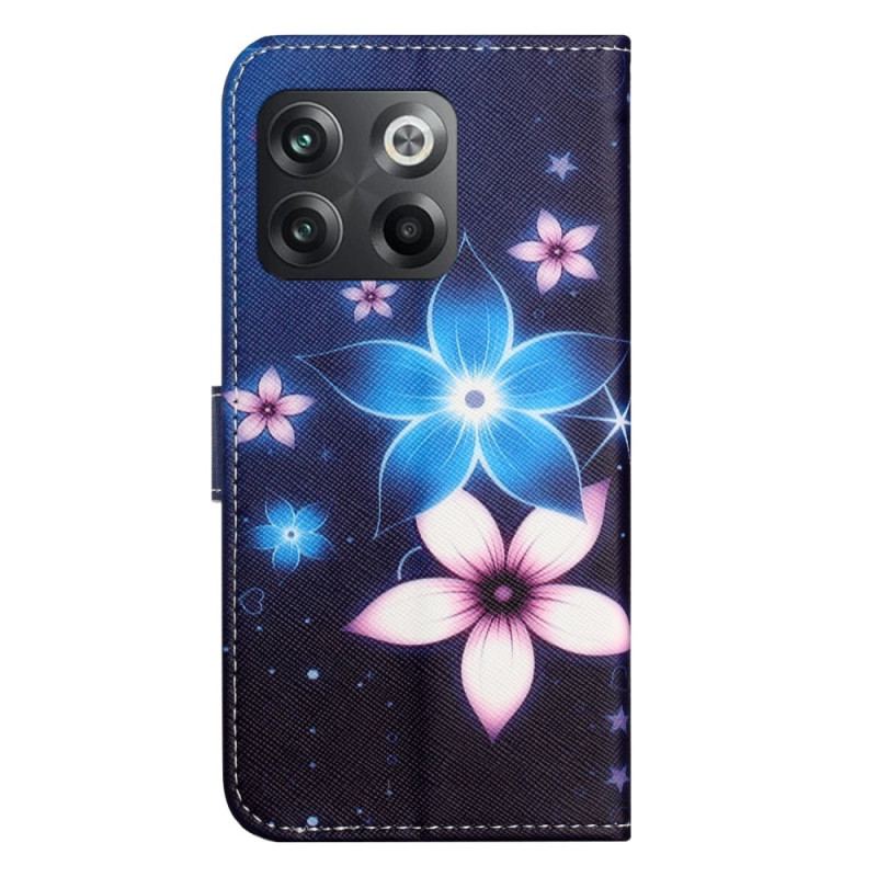 Flip Cover OnePlus 10T 5G Med Snor Lunar Strap Blomster