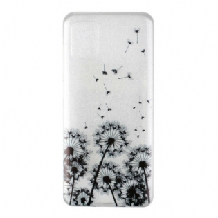 Cover Samsung Galaxy A31 Sømløse Sorte Mælkebøtter