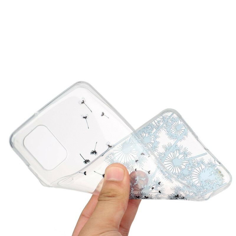 Cover Samsung Galaxy A31 Sømløse Sorte Mælkebøtter