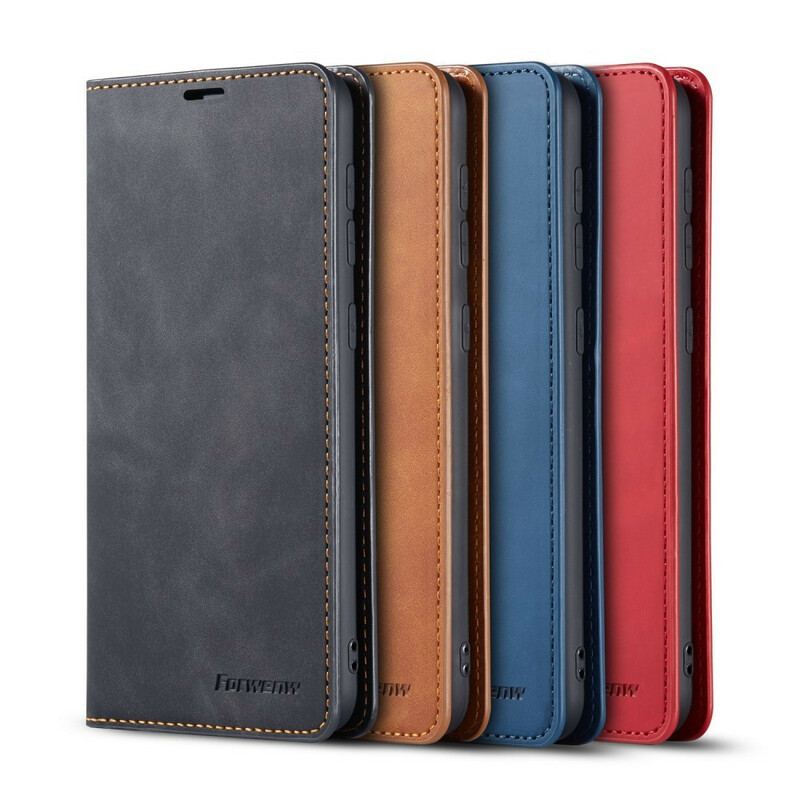 Flip Cover Samsung Galaxy A31 Forwenw Lædereffekt