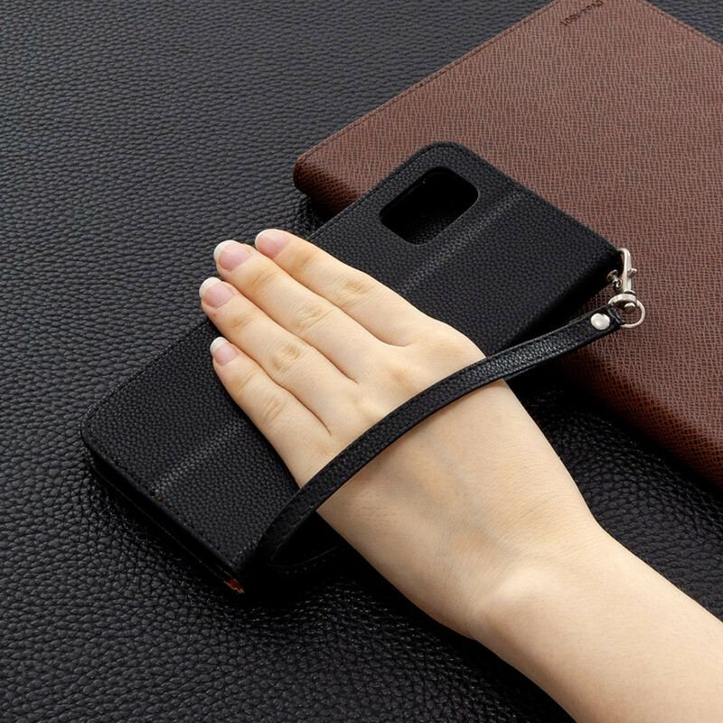 Flip Cover Samsung Galaxy A31 Læder Cover Litchi Rabat Oblique