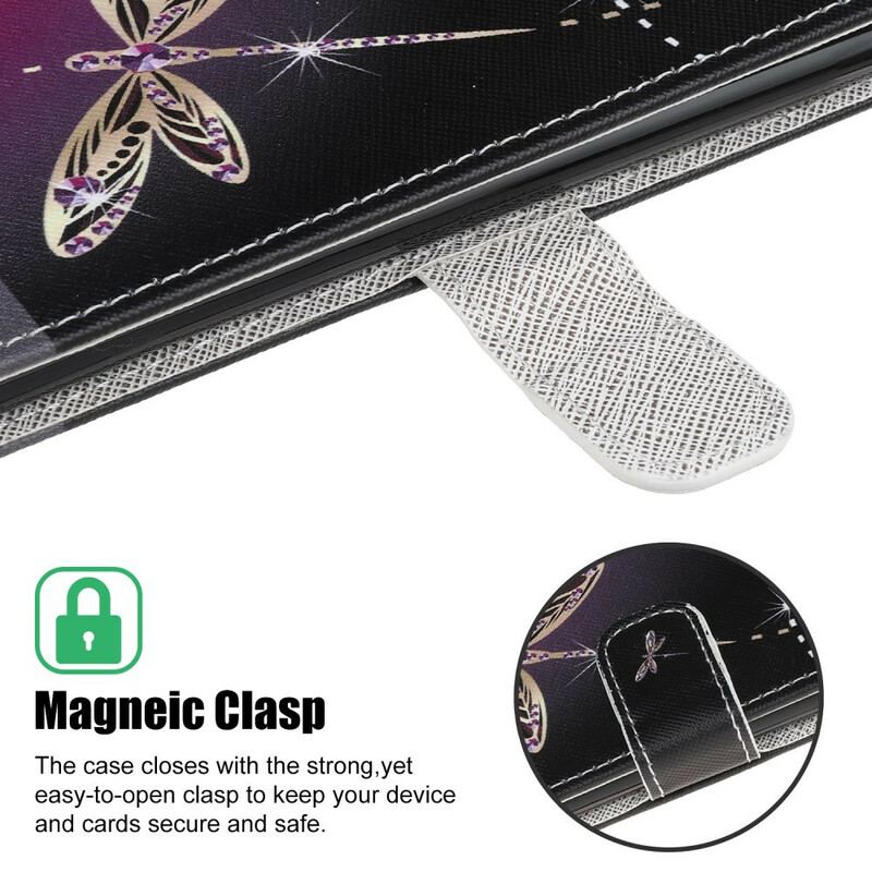 Flip Cover Samsung Galaxy A31 Med Snor Strappy Guldsmede