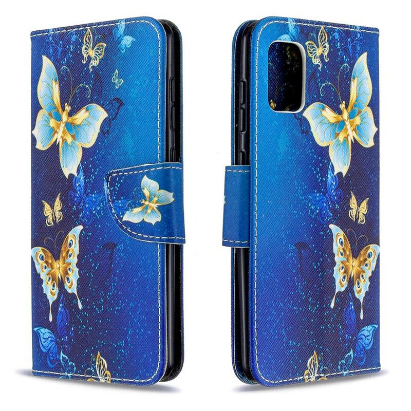 Flip Cover Samsung Galaxy A31 Sommerfugle Konger