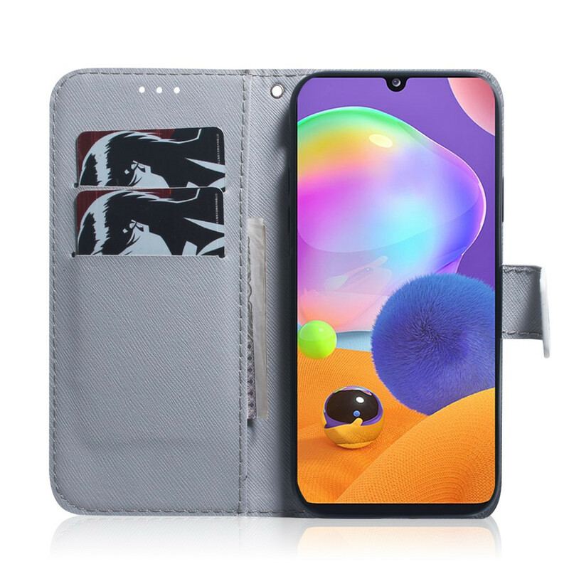 Læder Cover Samsung Galaxy A31 Hundeligt Udseende