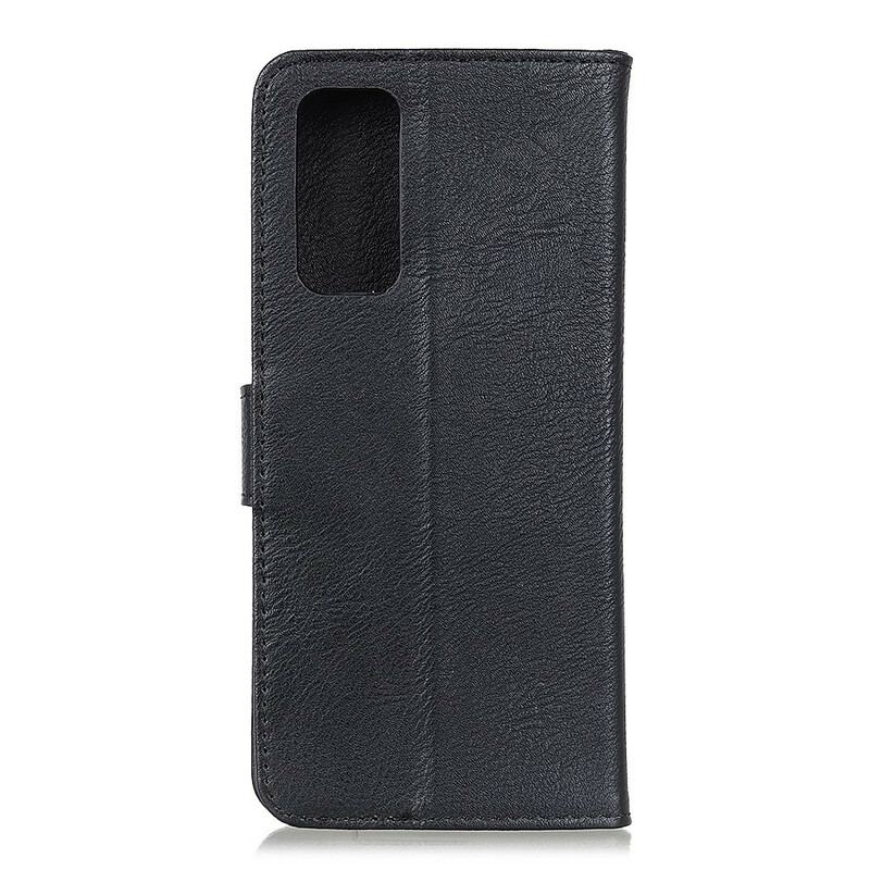 Flip Cover Huawei P Smart 2021 Imiteret Læder Khazneh