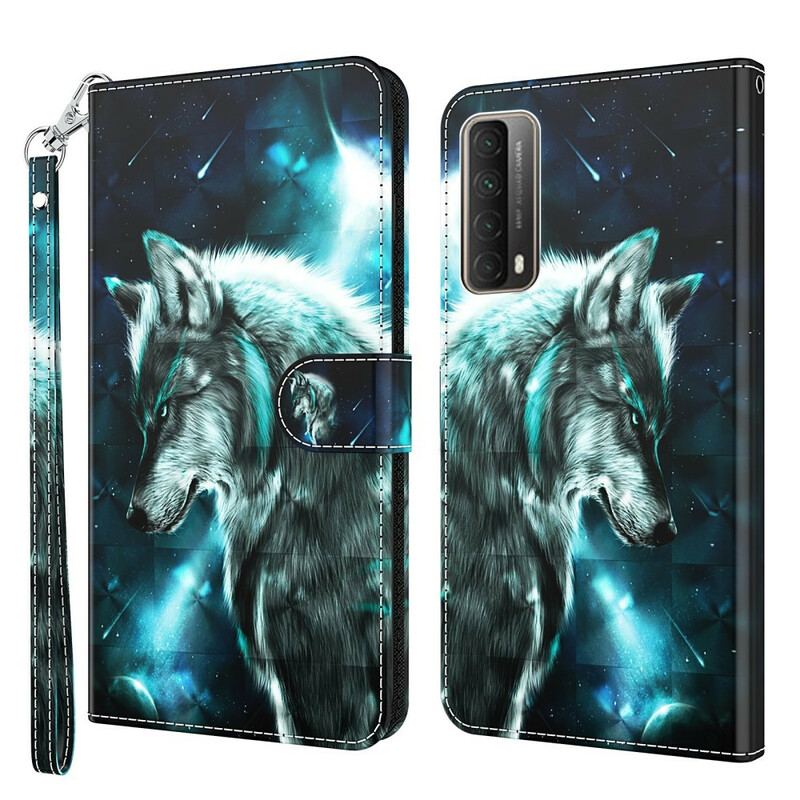 Flip Cover Huawei P Smart 2021 Majestætisk Ulv
