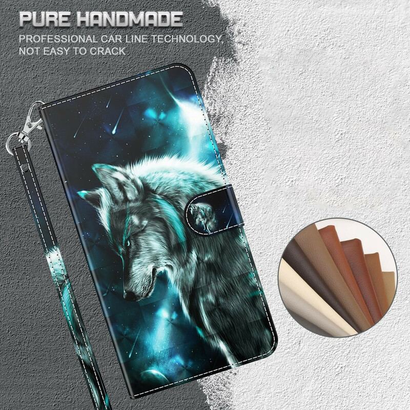 Flip Cover Huawei P Smart 2021 Majestætisk Ulv