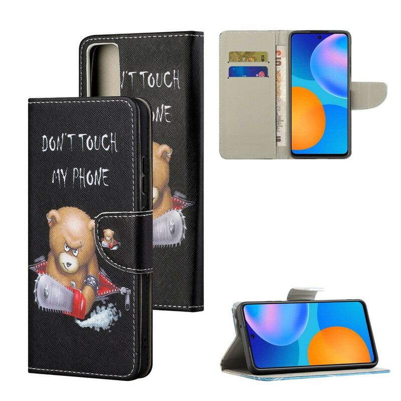 Læder Cover Huawei P Smart 2021 Farlig Bjørn