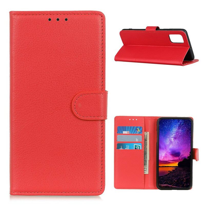 Læder Cover Huawei P Smart 2021 Litchi Tekstur
