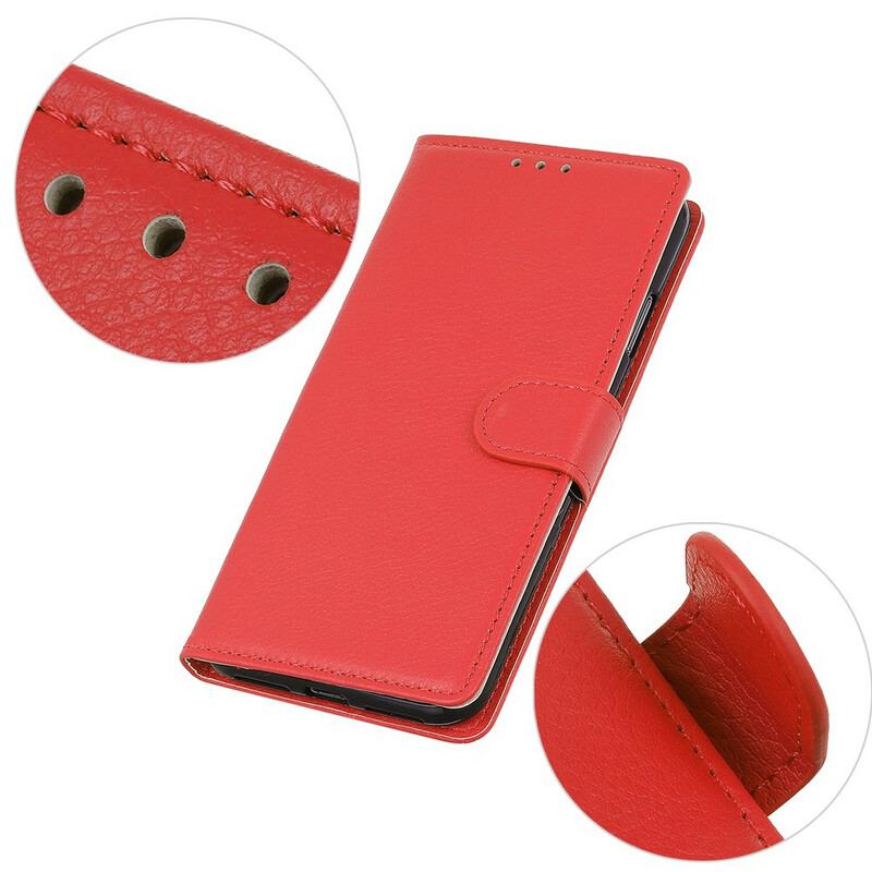 Læder Cover Huawei P Smart 2021 Litchi Tekstur