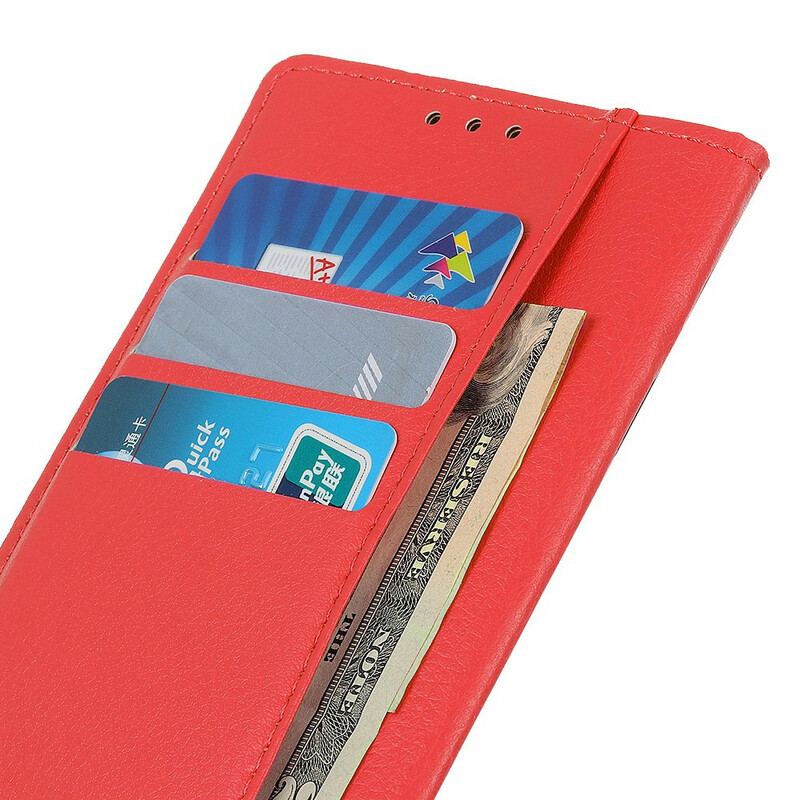 Læder Cover Huawei P Smart 2021 Litchi Tekstur