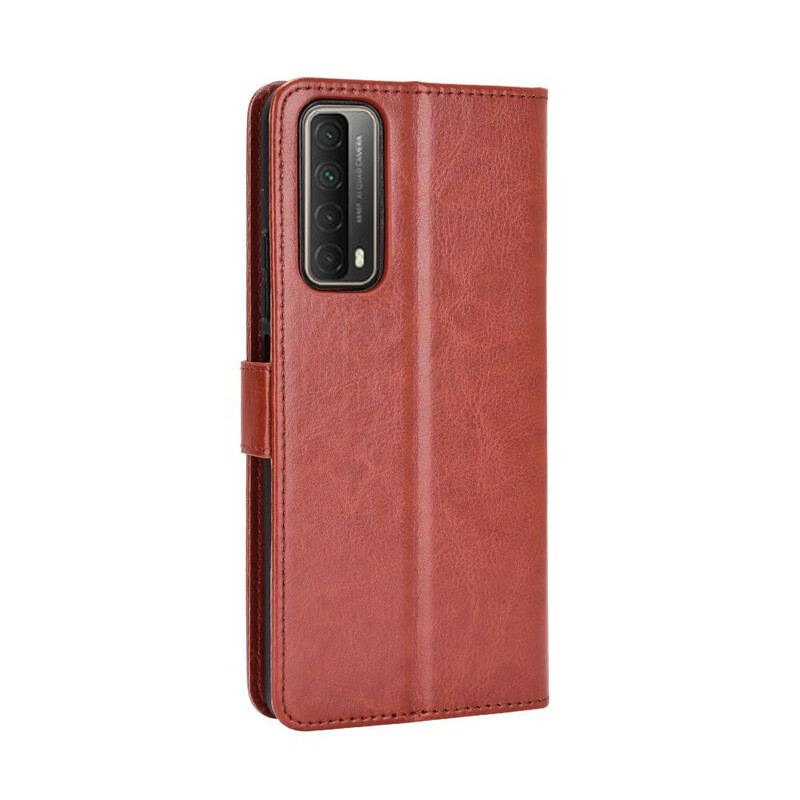 Læder Cover Huawei P Smart 2021 Prangende Kunstlæder