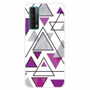 Mobilcover Huawei P Smart 2021 Marmor Trekanter