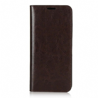 Cover Huawei Y6p Flip Cover Ægte Læder