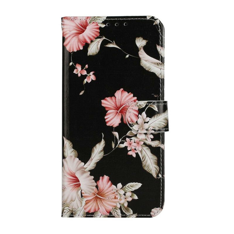 Cover Huawei Y6p Flip Cover Myriade Af Blomster