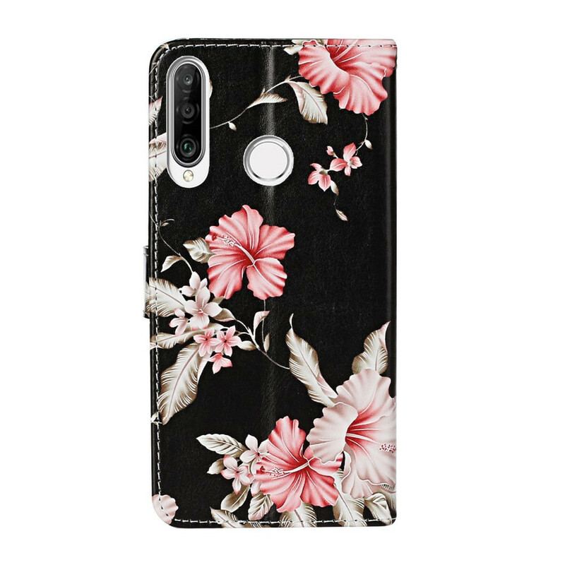 Cover Huawei Y6p Flip Cover Myriade Af Blomster