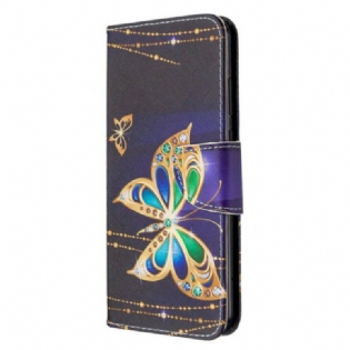 Flip Cover Huawei Y6p Magisk Sommerfugl