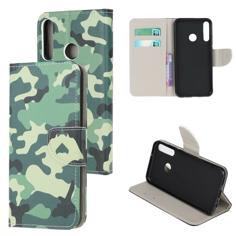Flip Cover Huawei Y6p Militær Camouflage