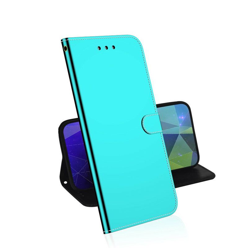 Flip Cover Huawei Y6p Spejlcover I Imiteret Læder