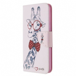 Læder Cover Huawei Y6p Brainy Giraf