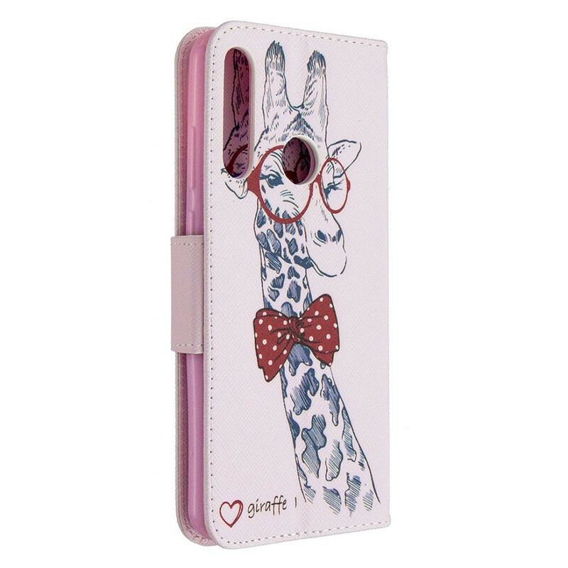 Læder Cover Huawei Y6p Brainy Giraf