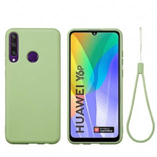 Mobilcover Huawei Y6p Flydende Silikone Med Snor