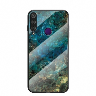 Mobilcover Huawei Y6p Marmorfarver Hærdet Glas