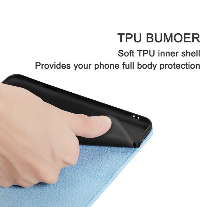 Cover Samsung Galaxy Note 20 Flip Cover Imiteret Læder Litchi Ultra Chic