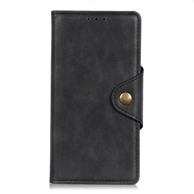 Flip Cover Samsung Galaxy Note 20 Imiteret Læder Knap
