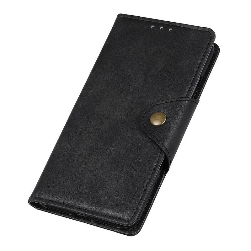 Flip Cover Samsung Galaxy Note 20 Imiteret Læder Knap