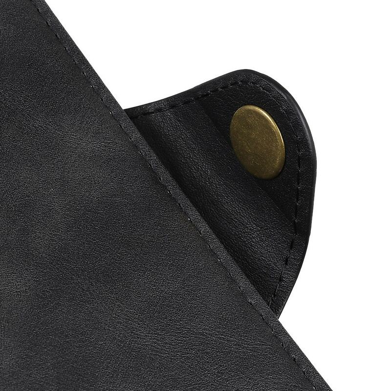 Flip Cover Samsung Galaxy Note 20 Imiteret Læder Knap