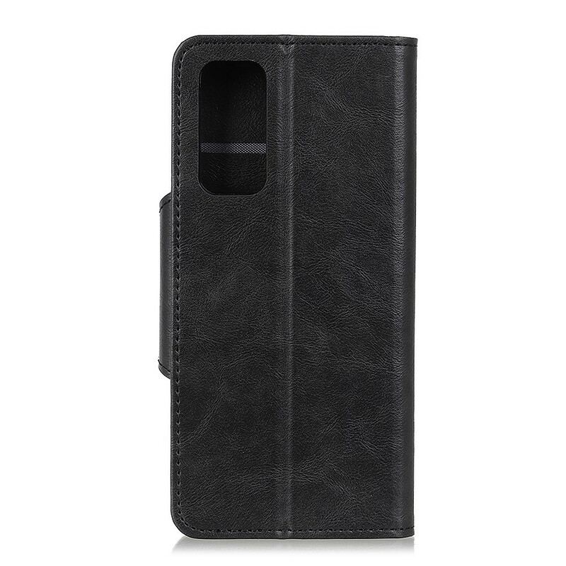 Flip Cover Samsung Galaxy Note 20 Imiteret Læder Knap