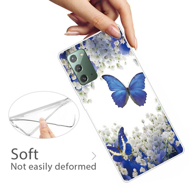 Mobilcover Samsung Galaxy Note 20 Sommerfugle
