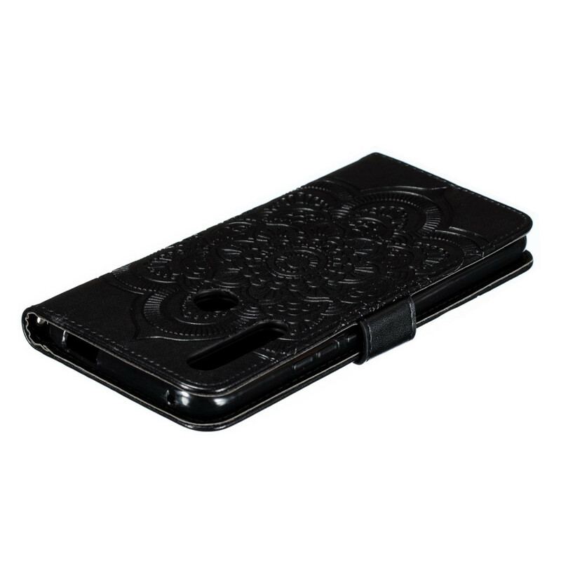 Flip Cover Huawei P Smart Z Med Snor Mandala Med Fuld Rem