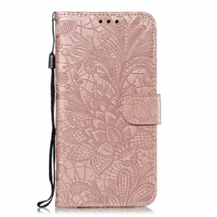 Flip Cover Huawei P Smart Z Med Snor Rem Tribal Flowers