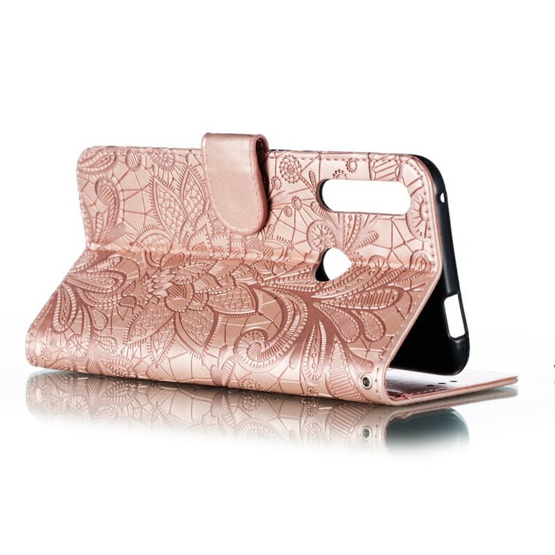 Flip Cover Huawei P Smart Z Med Snor Rem Tribal Flowers