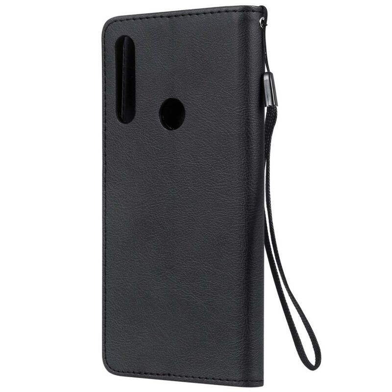 Flip Cover Huawei P Smart Z Med Snor Strappy Lædereffekt