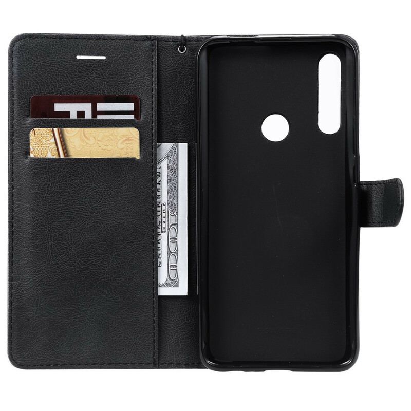 Flip Cover Huawei P Smart Z Med Snor Strappy Lædereffekt