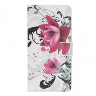 Flip Cover Huawei P Smart Z Tropiske Blomster