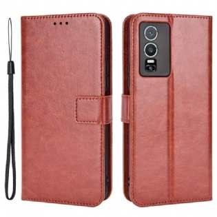 Flip Cover Vivo Y76 5G Prangende Kunstlæder