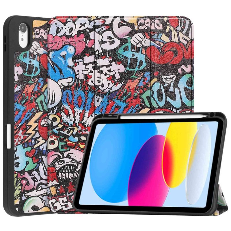 Cover iPad 10.9" (2022) Graffiti Penneholder