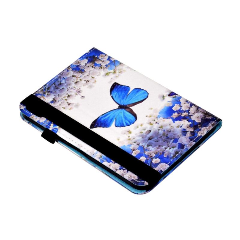 Flip Cover iPad 10.9" (2022) Blå Sommerfugle