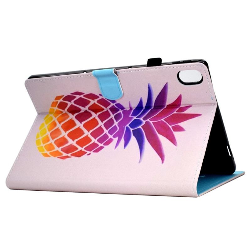 Flip Cover iPad 10.9" (2022) Farverig Ananas