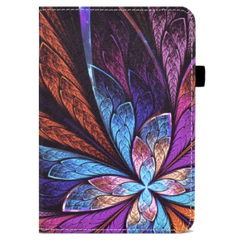 Læder Cover iPad 10.9" (2022) Abstrakt Blomst