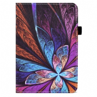 Læder Cover iPad 10.9" (2022) Abstrakt Blomst